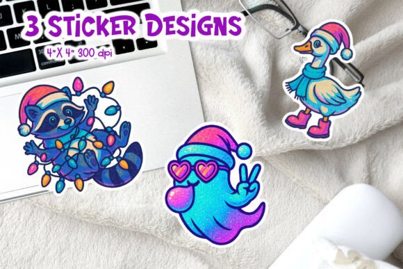 Download Christmas Iridescent Neon Sticker PNG - Premium Resources