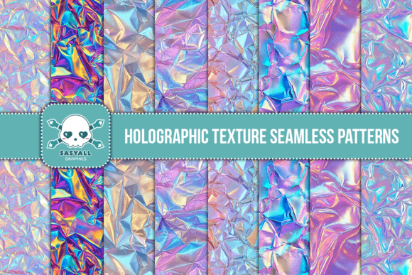 Download Holographic Paper Seamless Patterns - Holographic paper Collection