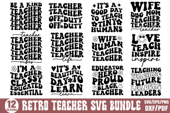Download Retro Teacher SVG Bundle, Teacher SVG - Premium Resources
