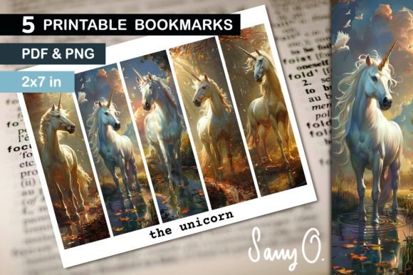Download Bookmark Unicorn Fantasy Horse Mythology - Mythology Collection